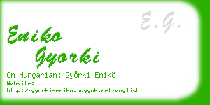 eniko gyorki business card