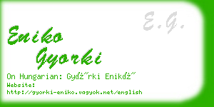 eniko gyorki business card